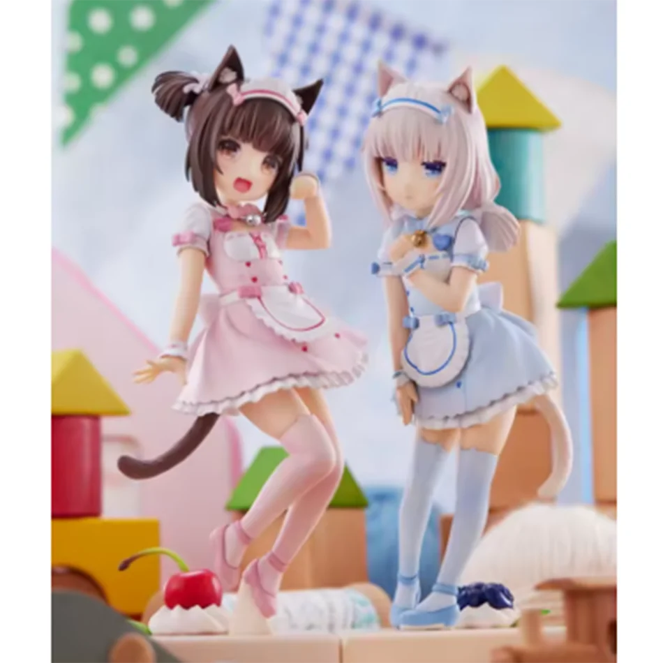 

18cm NEKOPARA Anime Figure Kawaii Girl Chocola Action Figure Cute Maid Vanilla Figurine PVC Collection Model Doll Toys Gifts