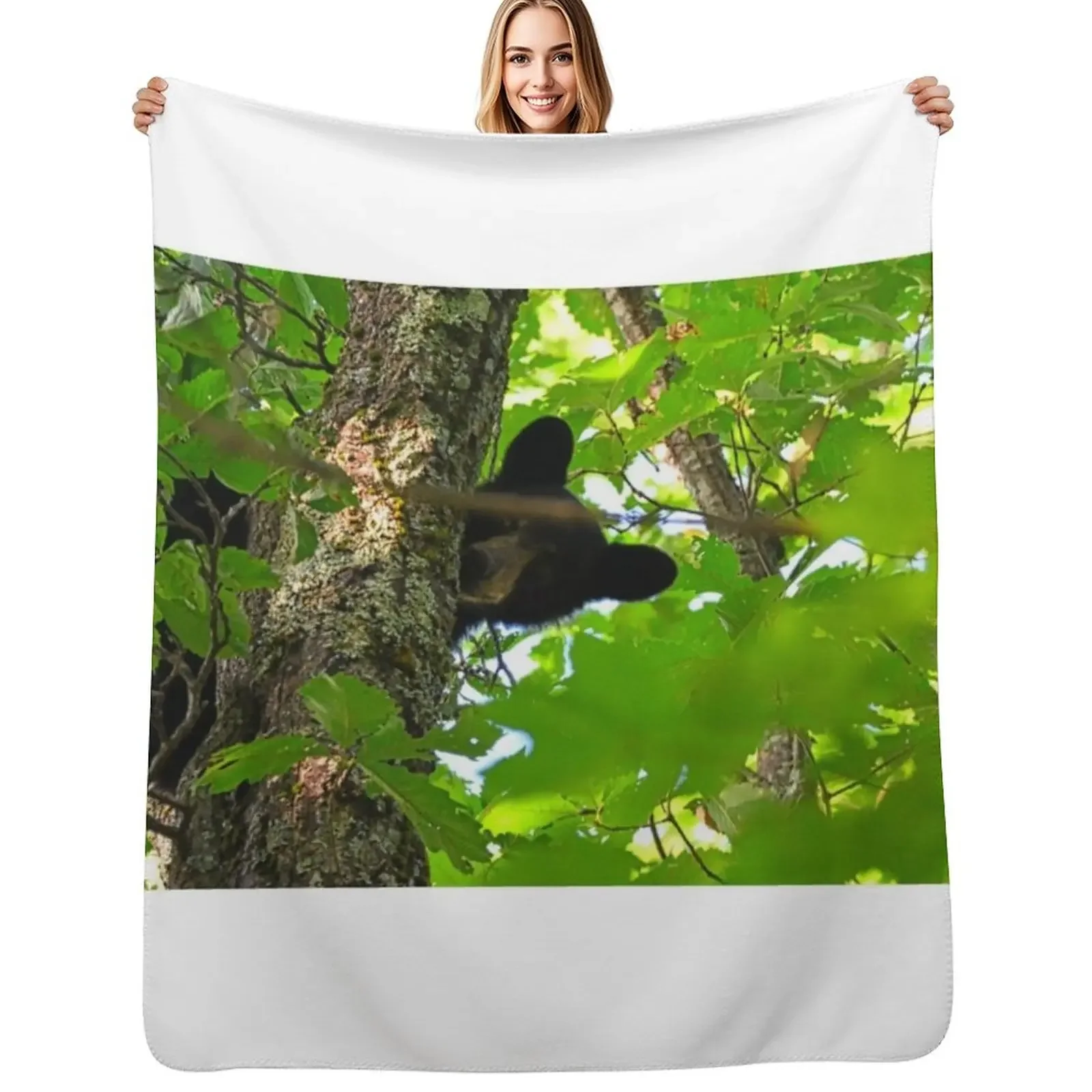 

Peek A Boo Bear Throw Blanket Nap Luxury Thicken Hair valentine gift ideas Blanket