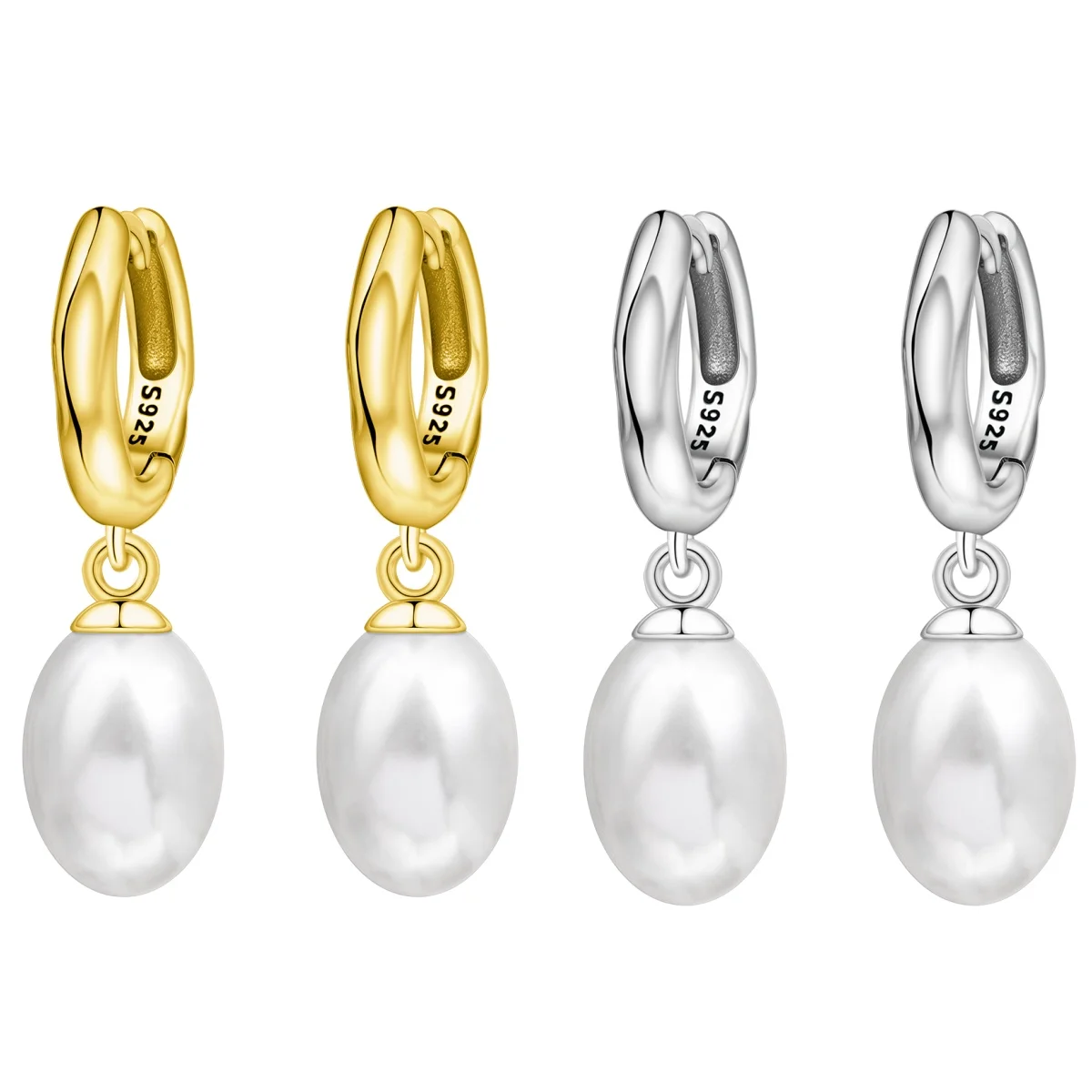

Orstarry S925 Sterling Silver Earrings Pearl Bead Earrings For Women Birthday Gift Fashion Trend Silver Jewelry Gift Earrings