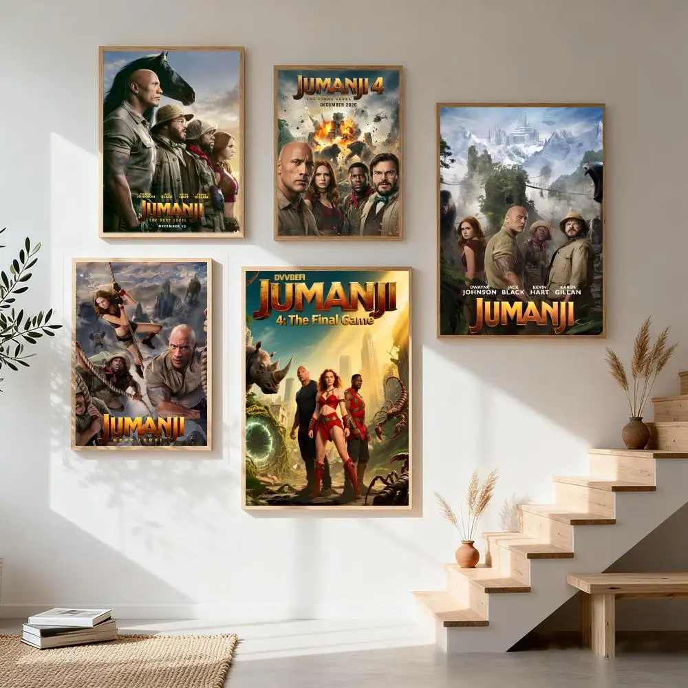 Póster de aventura Jumanji, bienvenido a la jungla, gran oferta, póster HD, arte de pared, decoración nórdica de alta calidad para el hogar, sala de estar