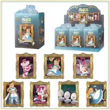 In Stock Original MINISO Disney Alice Art Museum Series Blind Box Princess Ornament Decoration Lovely Festival Gifts