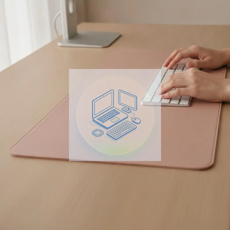 Large PU Leather Mouse Pad, Non-Slip Waterproof Desk Pad, Easy To Clean, For Office Desktop, Large Desk Mouse Pad