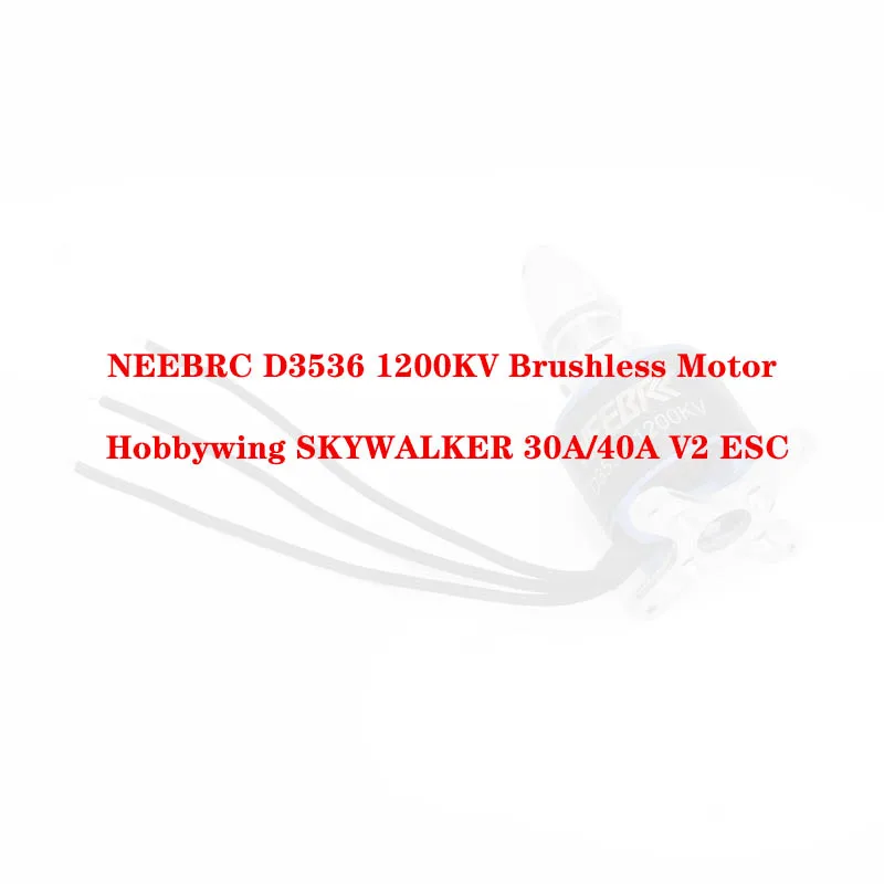 

NEEBRC D3536 1200KV Brushless Motor Hobbywing 30A 40A V2 ESC for RC Fixed Wing Airplane FPV Glider Skysurfer Plane Spare Parts
