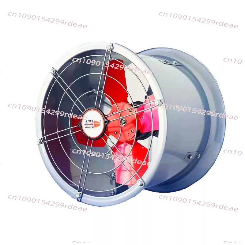 Powerful exhaust fan, industrial high-speed exhaust fan, oil fume axial flow exhaust fan, pipeline silent ventilation fan