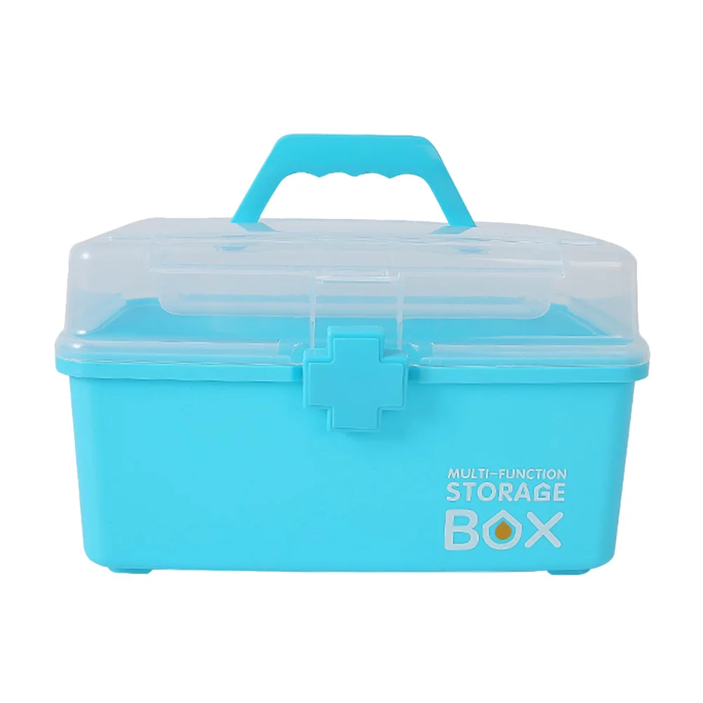 1 قطعة الصدر الطب المحمولة سعة كبيرة صندوق دواء منزلي الإسعافات الأولية التخزين المنظم السفر حمل #3