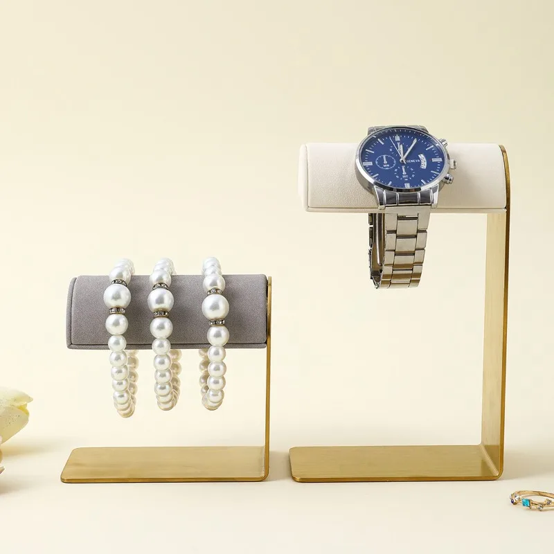 Jeweler Bracelet Display Stand Metal Watch Display Holder Counter Bracelets Displays Rack Vertical Wrist Watches Storage Shelf