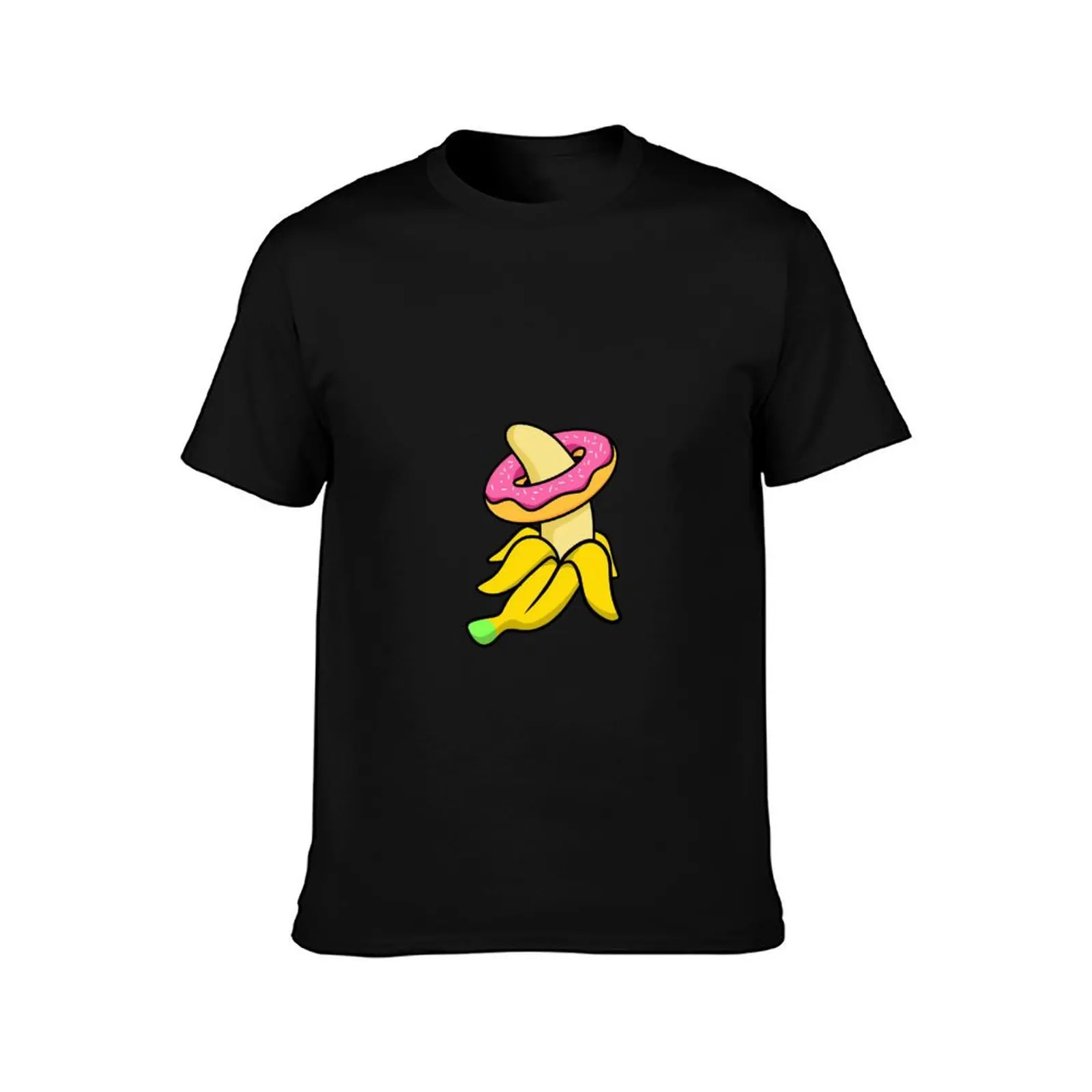 Banana and Donuts T-Shirt anime clothes plus sizes shirts graphic tee men