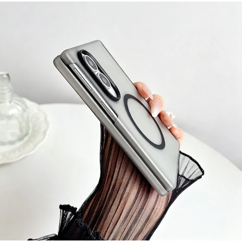 Funda magnética mate de PC para Samsung Galaxy Z Fold8 Ultra, protector completo plegable, translúcida anti-rayas, carcasa dura 4