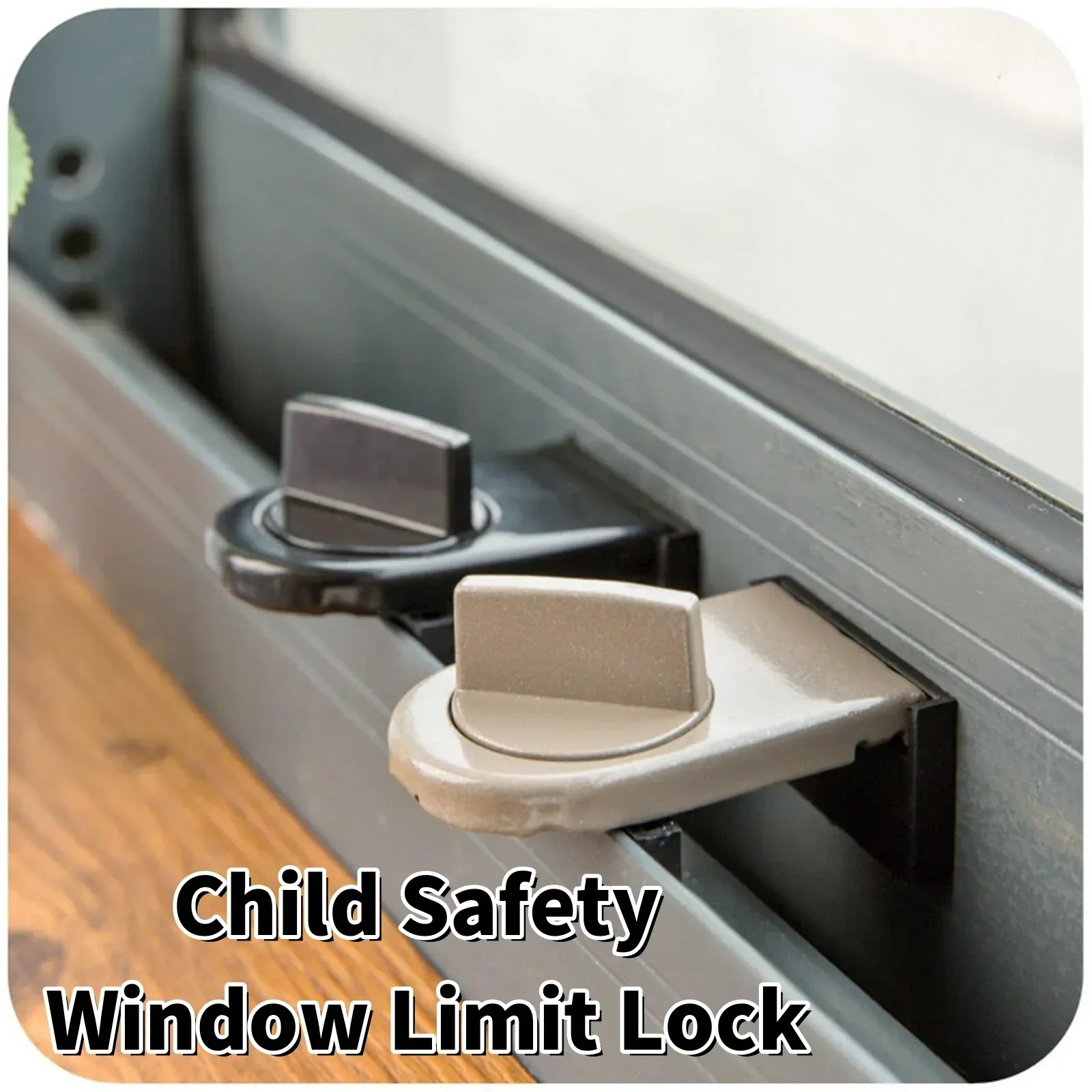 

vvocci Anti-Theft Lock Direct Sales Window Limit Protection Lock Child Safety Lock Adjustable Security Door Push Window Latch