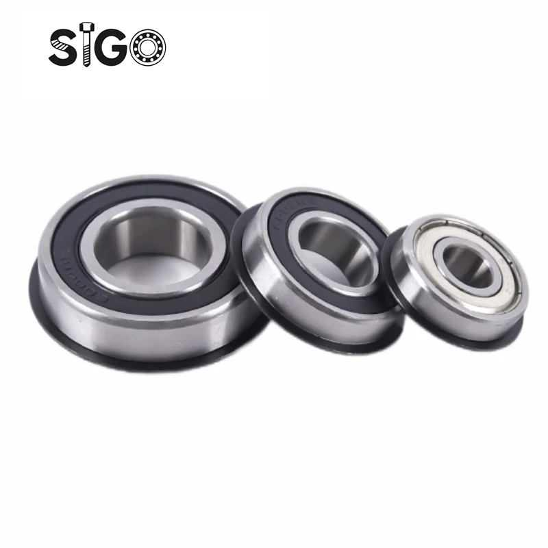 2PCS  Bearing with Locating Snap Ring 6200N 6201N 6202N 6203N 6204N 6205N 6206N 6207N RS Rubber Seal ZZ Iron Seal