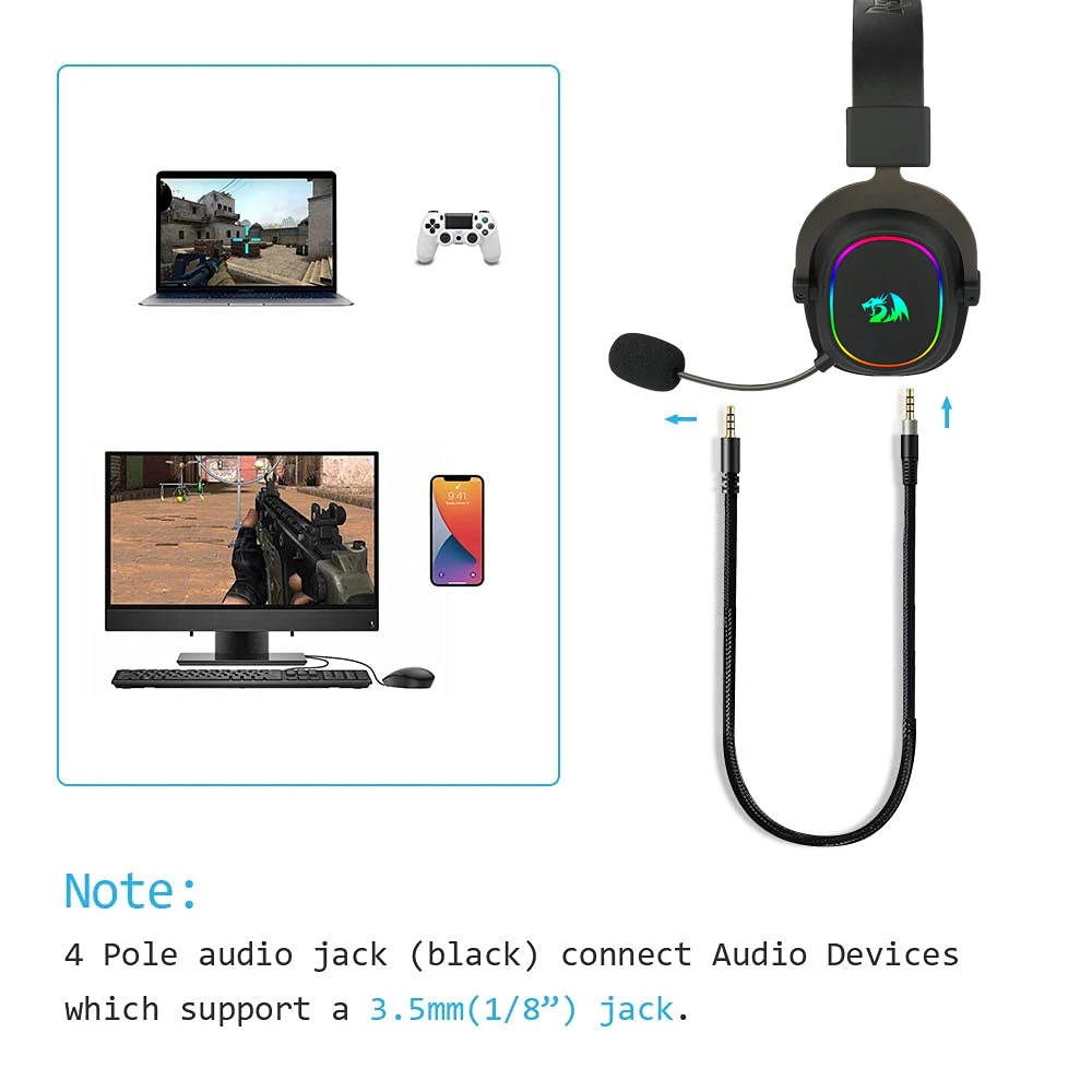 Кабель-удлинитель в нейлоновой оплетке, 3,5 мм