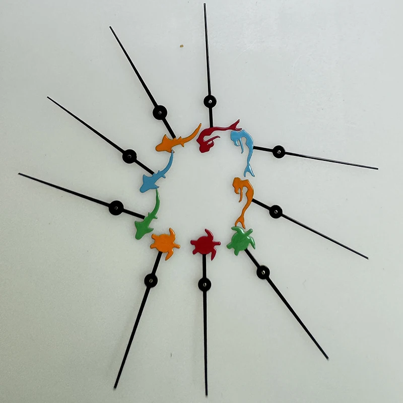 High Quality Modified NH35 Colorful Mermaid/Turtle/Shark 12.5mm Watch Hands Watch Accessories for NH35/NH36/4R/7S Movement