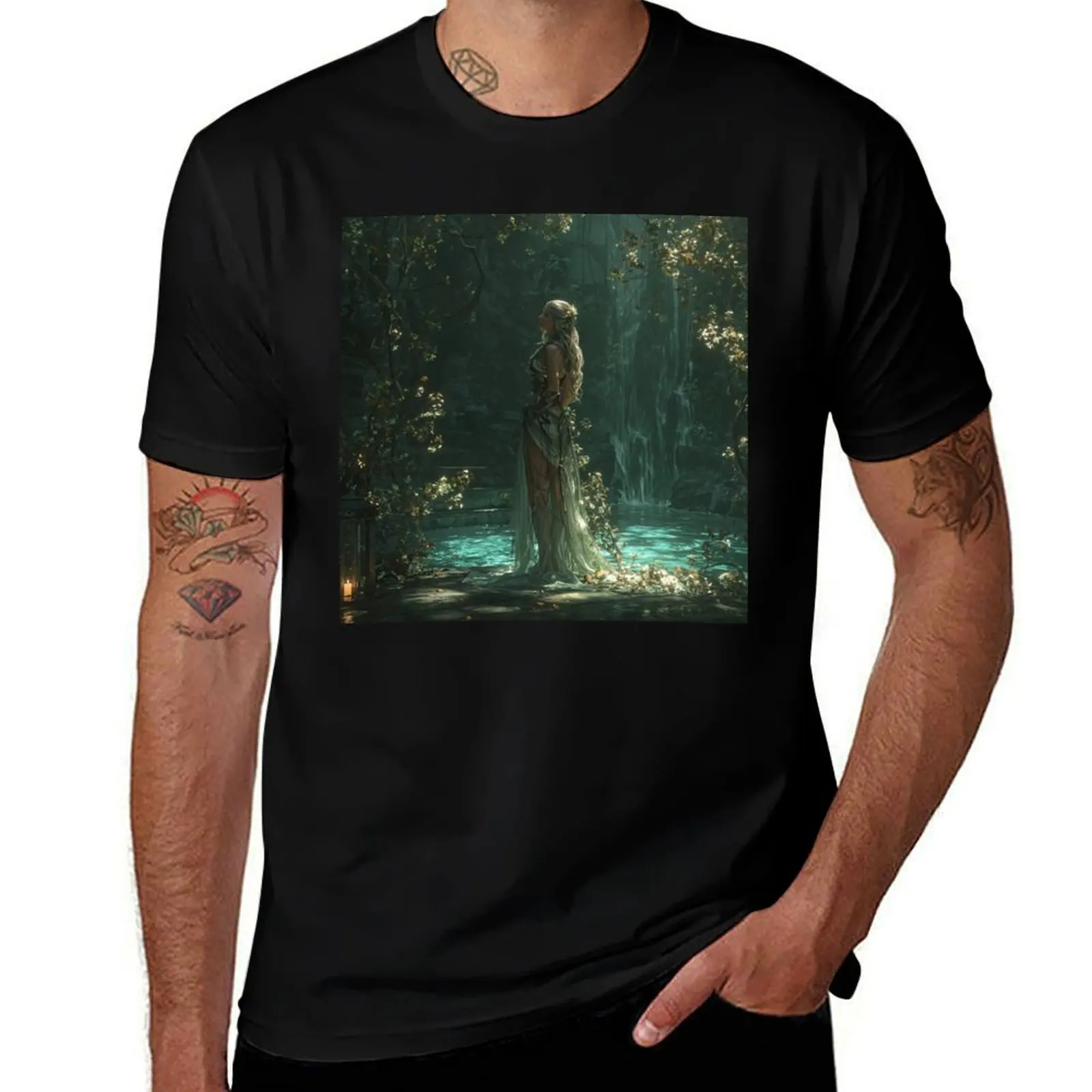 

The Nymph of the Sacred Pool T-Shirt cheap stuff summer clothes anime stuff new gifts and t-shirts t shirt for men