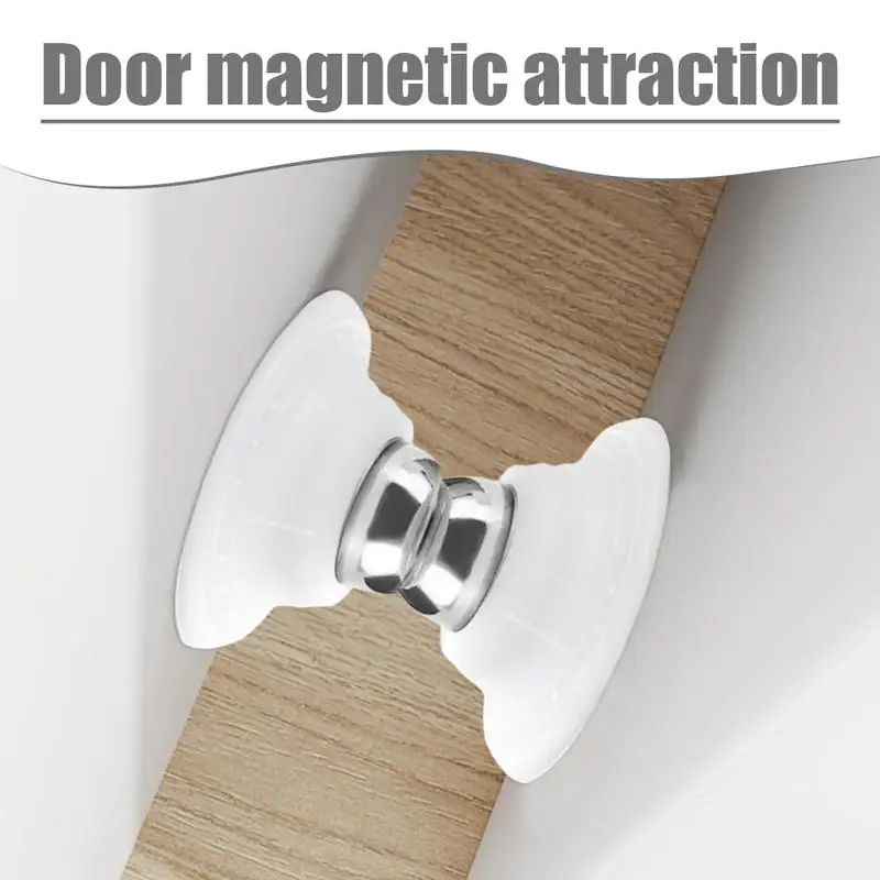 Magnetic Door Holder Strong Magnetic Door Holder No Drilling Wall Mounting Door Protector Silent Door Stopper to Keep Door Open