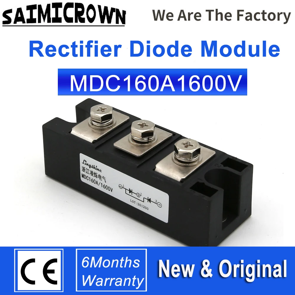 

Rectifier Bridge Module Silicon Rectifier Tube High-power Rectifier MDC160A 1600V Inverter DC