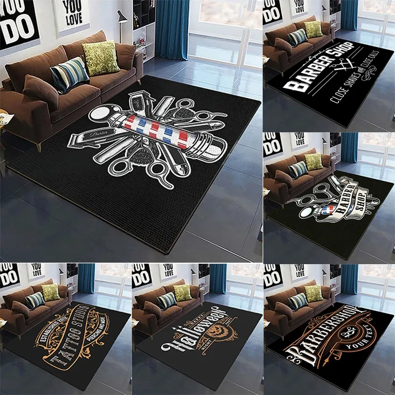 

Vintage Sign Expert Barber Shop Rug Home Decor Modern Carpet Living Room Kitchen Non-slip Floor Mat Entrance Hallway Doormat