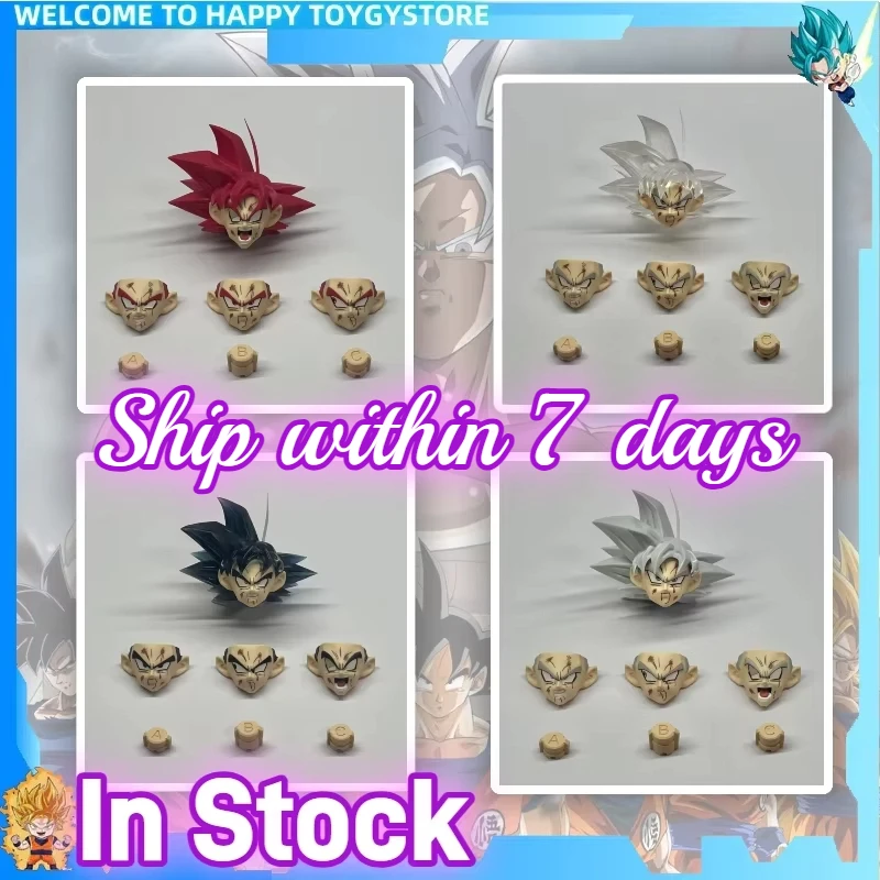 재고 있음 DCG 토이즈 드래곤볼 손오공 헤드 2.0 3.0 볼록한 KO 애니메이션 피규어 헤드 조각 모델 크리스마스 선물용