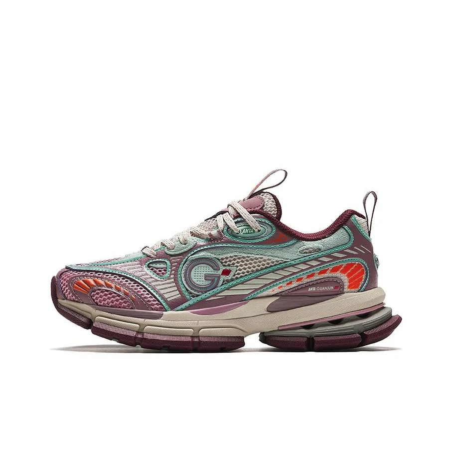Anta Champion All Weather Series Slip Resistant Low top Running Shoes Women's Lotus Purple 122348805A-3