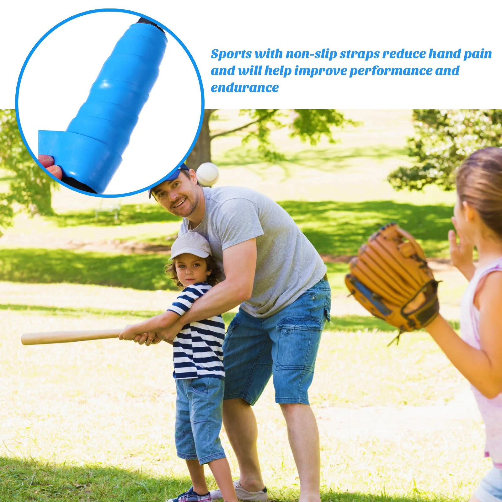 

2pcs 2 Rolls 1.1M Thickened Pu Sticky Overgrip Sweat-Absorbing Non-Slip Racket Overgrips For Badminton Baseball Fishing