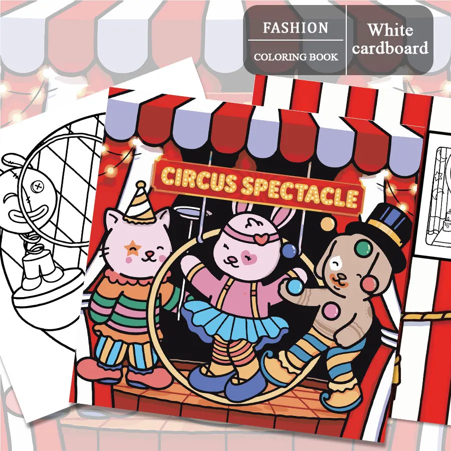 Libri da colorare Hollywood Pop, scene drammatiche, facile da colorare, per genitori a casa - Fai da te per bambini, relax, sbloccare, aumenta la creatività