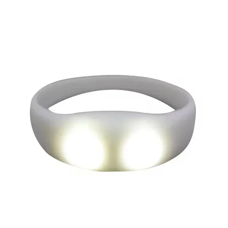 10pcs Led Flashing Bracelet Light Up Bangle Wristband Voice Control Music Activated Sound LED Bracelet Glow in The Dark Party