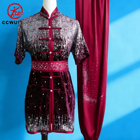 Chinese kung fu costumes Wushu Clothes Changquan Uniform Martial Arts Competition Embroidered Kungfu Taolu Clothing CCWUSHU