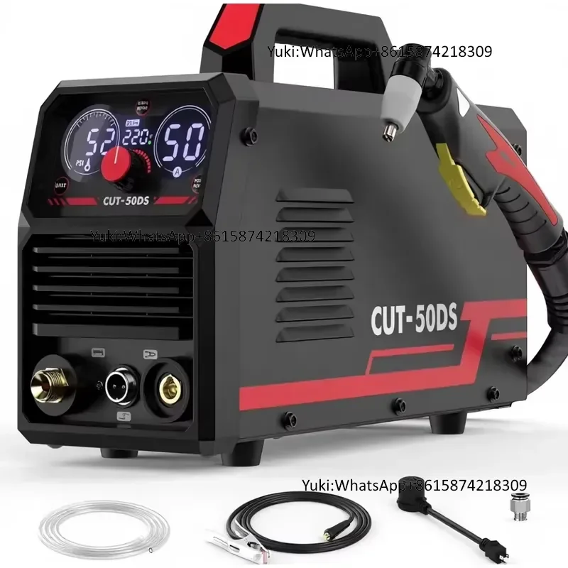 YEESTECH CUT-50DS New 50Amp Air Large Digital Display 110/220V Dual Voltage IGBT Inverter Plasma Cutting Machine