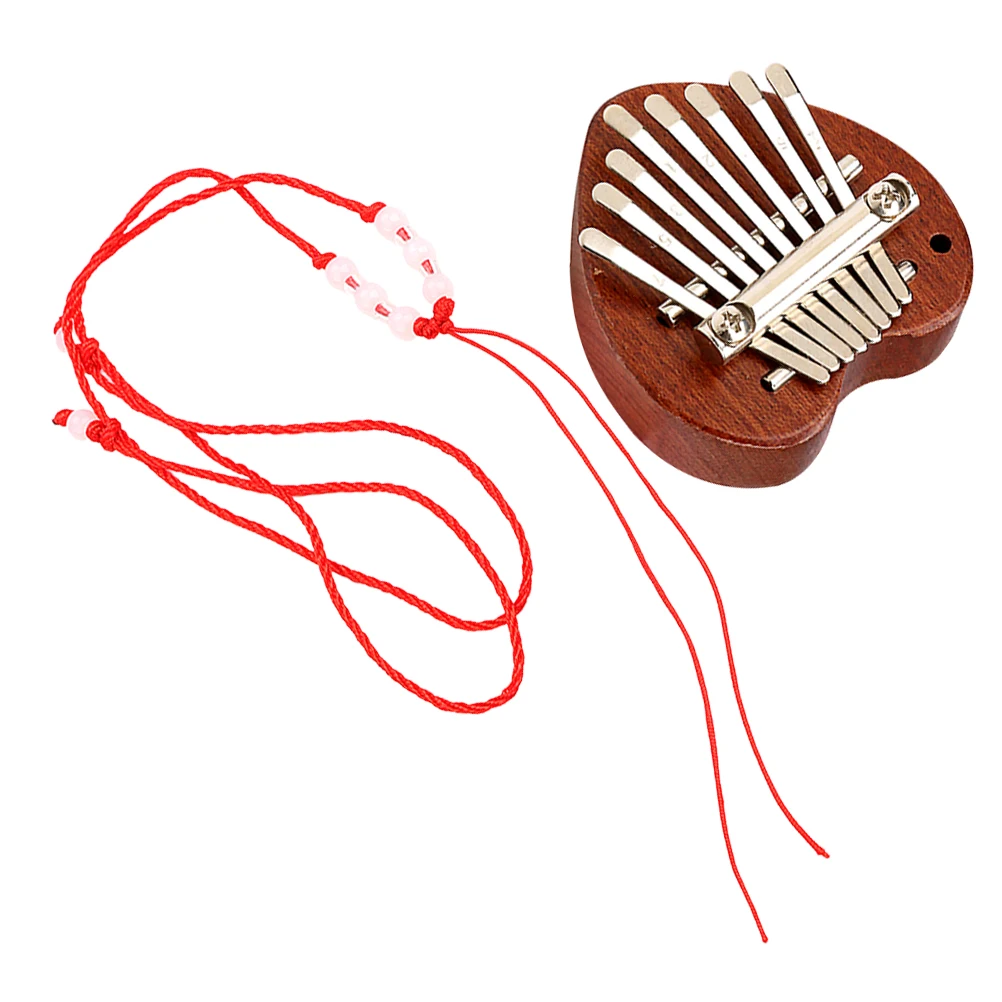 

Sound Card Love Heart-shaped Kalymba Thumb Piano Wooden Kalimba Instrument
