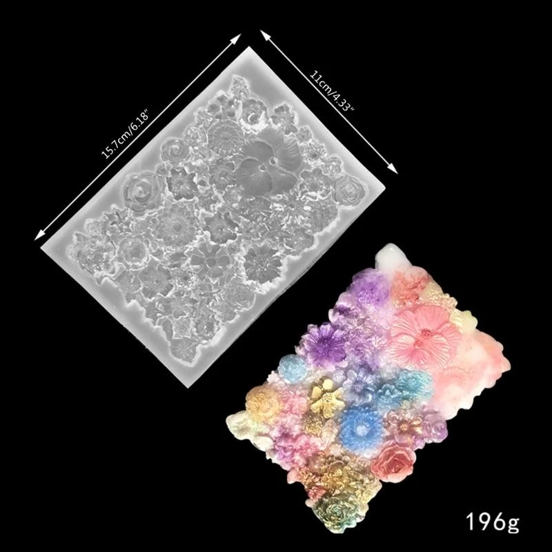 

Mini Flowers Plaster Mold Resin Casting Pendant Mold Suitable for Diy Crafts