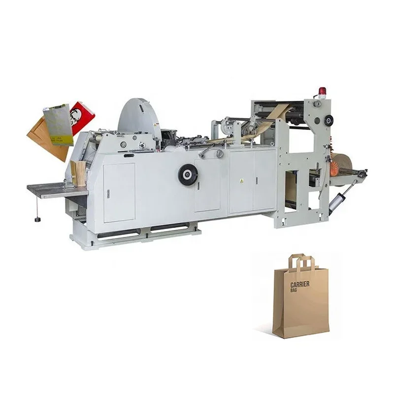 High Speed Small Cheap Paper Bag Making Machine Online Printing Kraft Paper Bag Shopping Bags Making Machine for Sale