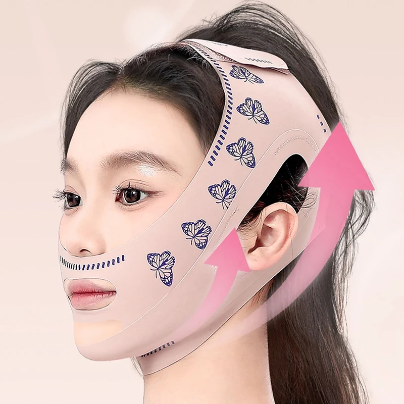 Breathable V Face Cheek Lift Up Band Face Thin Mask Reduce Double Chin V-Line Shaping Bandage Face Bandage Skin Care