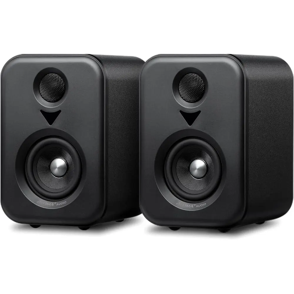 

S400 80 Watt 2.0 Channel Home Audio Active Bookshel Speakers with Sub Out | TPA3118 Amp Chip | Bluetooth/Optical/RCA/USB Input o