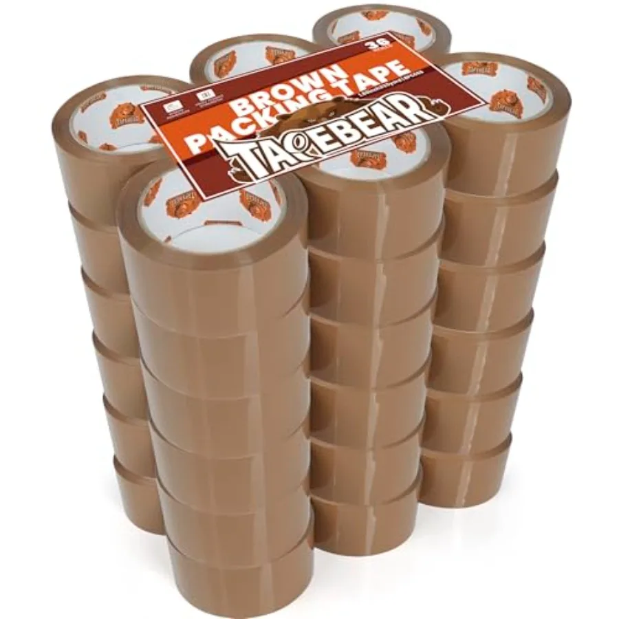

Brown Packing Tape 36Rolls Packaging Tape Refills 2.6mil x 1.88 Inch x 55 Yard Moving Tape for Boxes Secure Sticky Brown Tape H