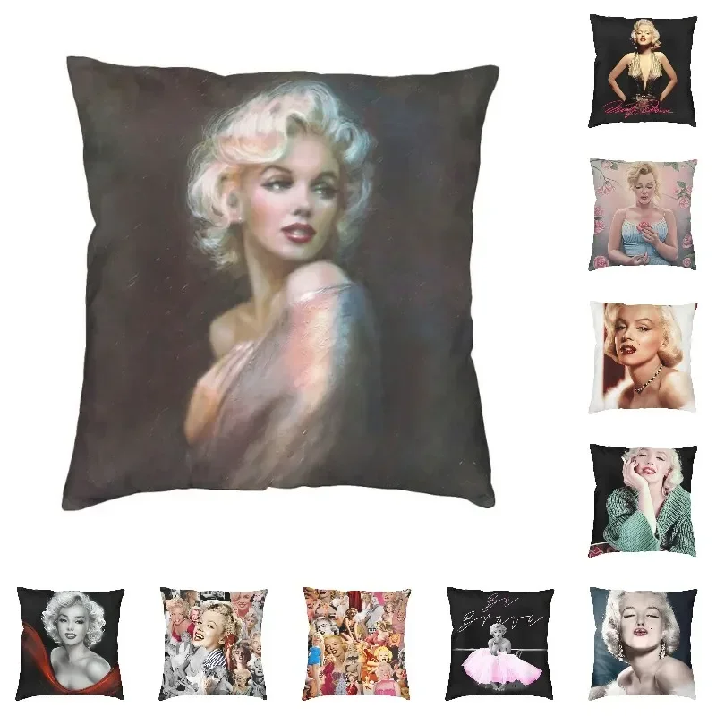 

Soft Sexy Marilyns Monroe Throw Pillow Case Decoration Custom Square Abstract Pop Art Cushion Cover Pillowcover