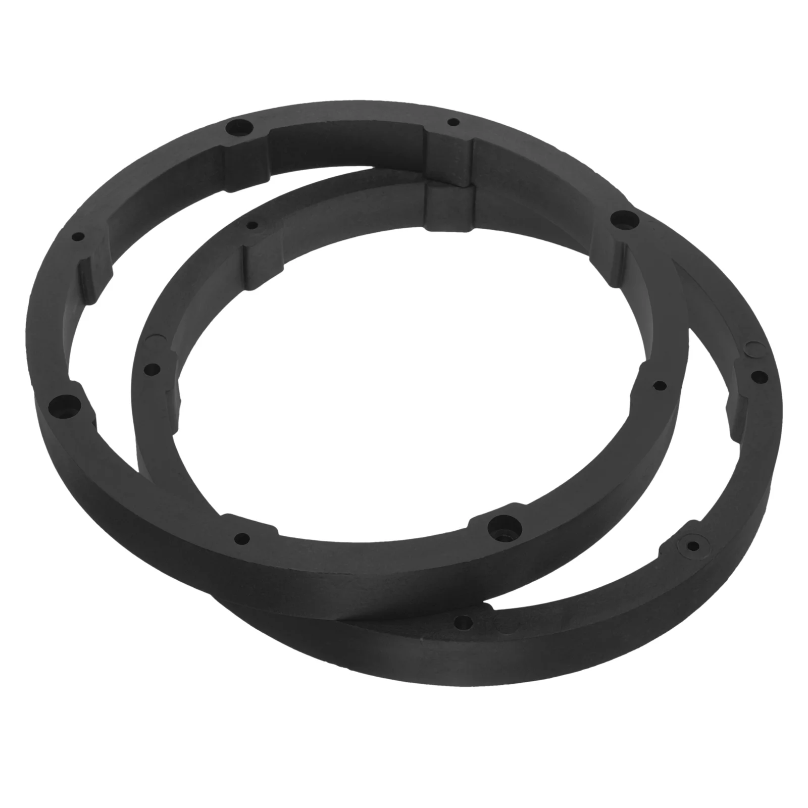 

2 Pcs Adapter Speaker Modified Washers Pair of Universal Solid 65-inch Car Audio Pads 2pcs Fast Ring Spacers Black