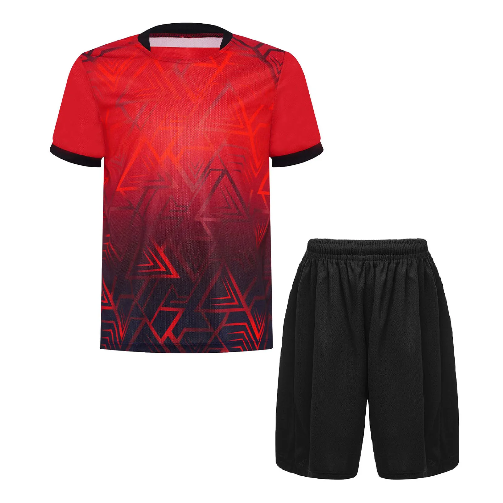 2025 New Kids Boys Soccer Clothes Suit Children Jerseys Set Short Sleeve Football Uniform Two Piece Fashion Tracksuit Sportswear