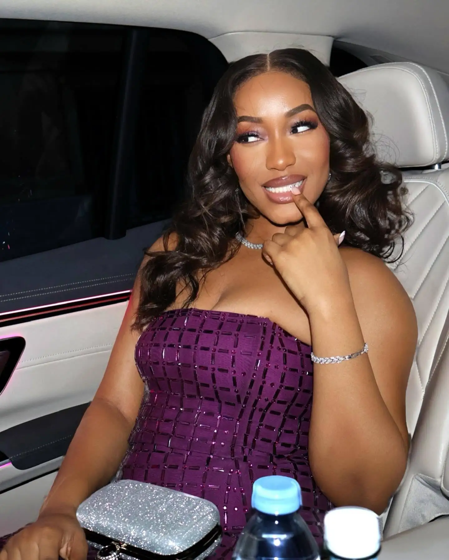 Abito a sirena con ferretto con strass in rete nera scintillante Abito estivo da donna in maglia trasparente con cristalli Abito da festa Diamanti Abiti per celebrità