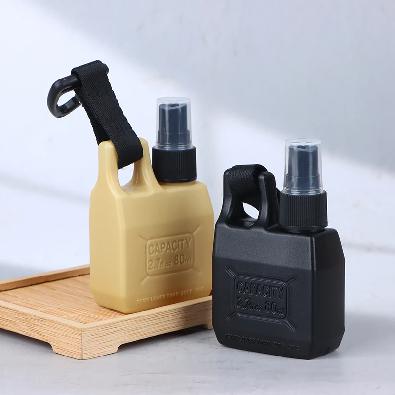 Flacone spray riutilizzabile per profumo con pompa portatile da campeggio all'aperto da 80 ml. Mini bottiglia atomizzatore da viaggio