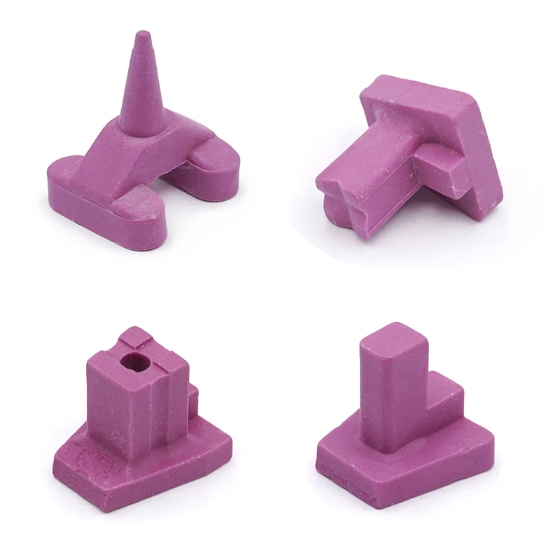 

4 шт., стоматологический керамический лоток для выжигания, стойка для одной фарфоровой коронки, лоток для духовки, инструменты для стоматологической лаборатории Ceramist (наконечник/крест/плоский/отверстие)