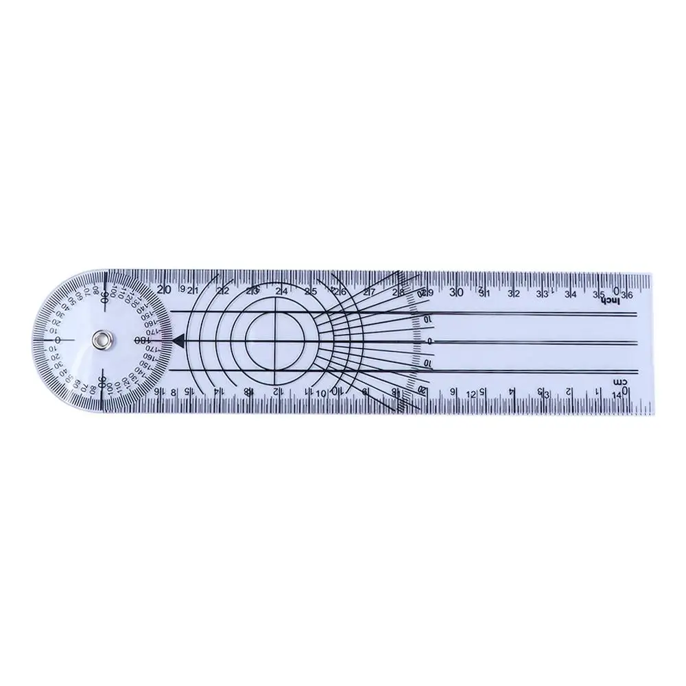 PVC Finger Angle Multi-Ruler 360 gradi goniometro ortopedia righello di misurazione righello spinale righello articolare righello goniometro