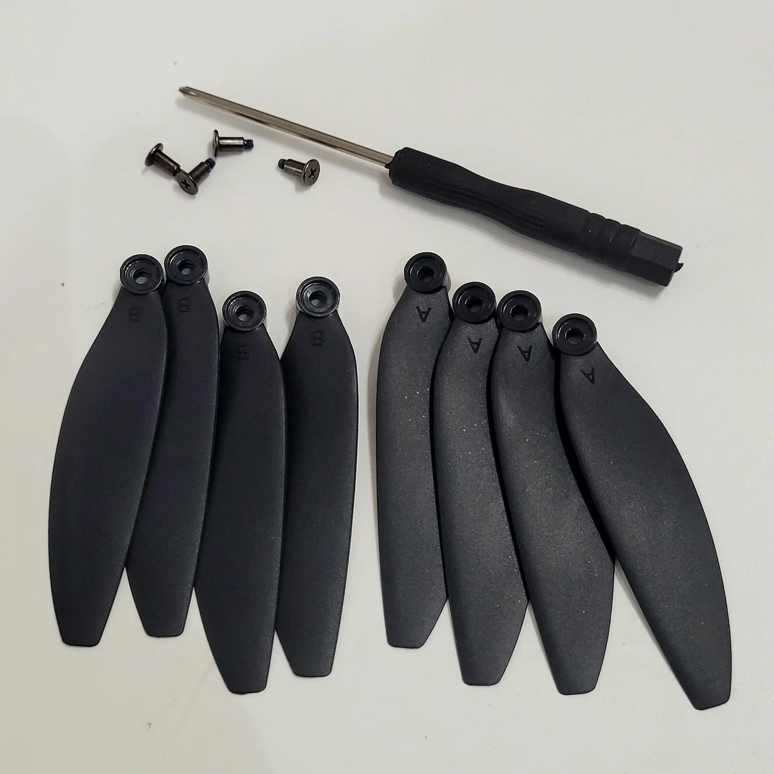 8PCS Propeller with Screwdriver for F198MAX F198 MAX Brushless Drone RC Quadcopter Maple Leaf Main Blade Part F198 Wing Rotor