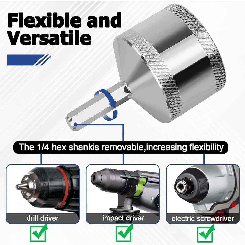

A67M-Tube Cleaning Brush For Power Cleaning, 1/2" 3/4" 1" Metal Copper Pipe Cleaner Set With Replaceable Blades Included