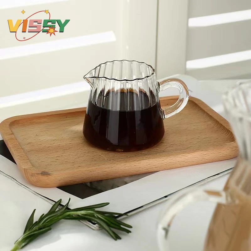 150ml Glass Milk Cup Creamer Jug Multi-Functional Seasoning Dish Small Glass Coffee Milk Pitcher Vinegar Sauce Cup with Handle