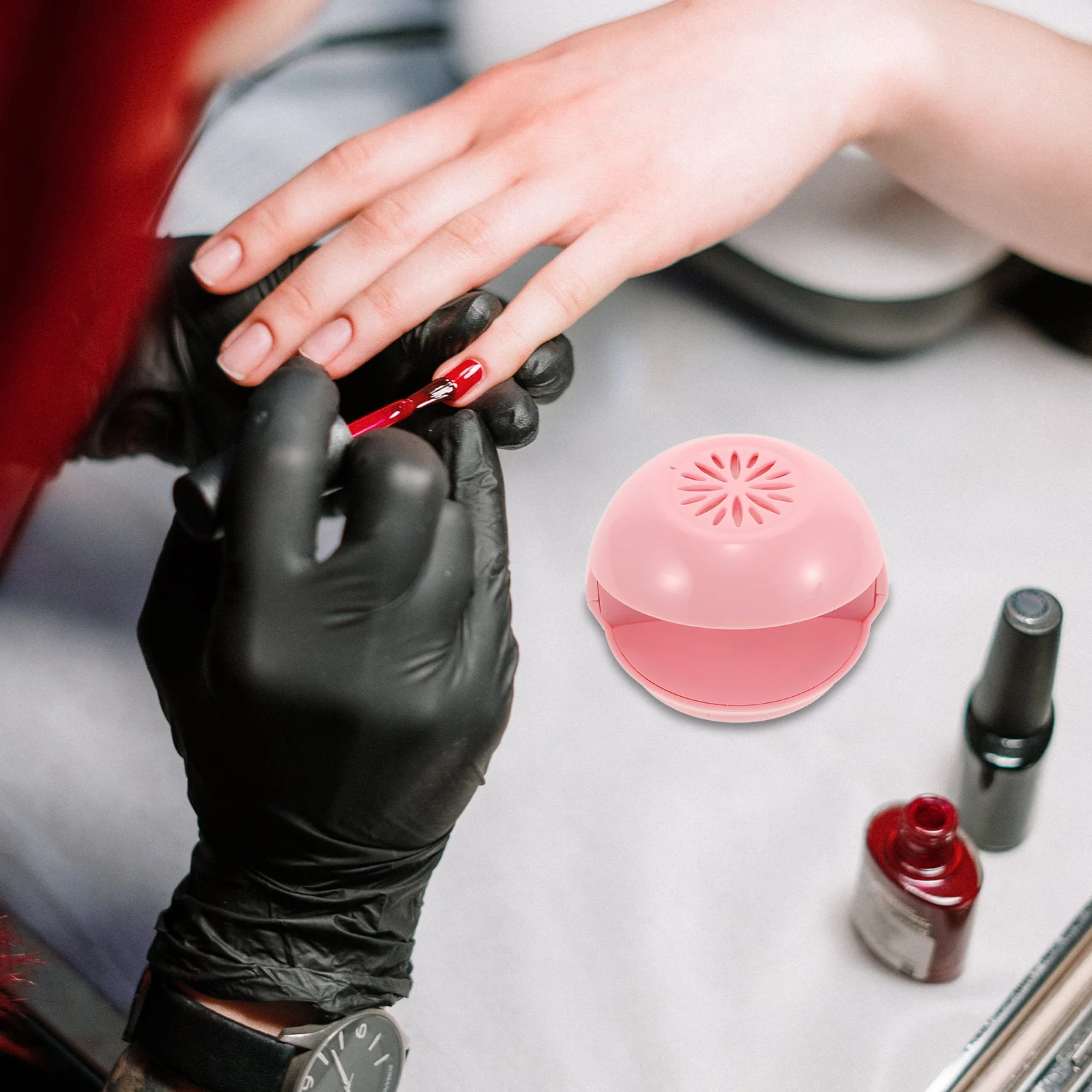 1Pcs Nail Dryer Fan Type Automatic Dust Collector Powerful Manicure Salon Tool Nail Art Dryer for Home and