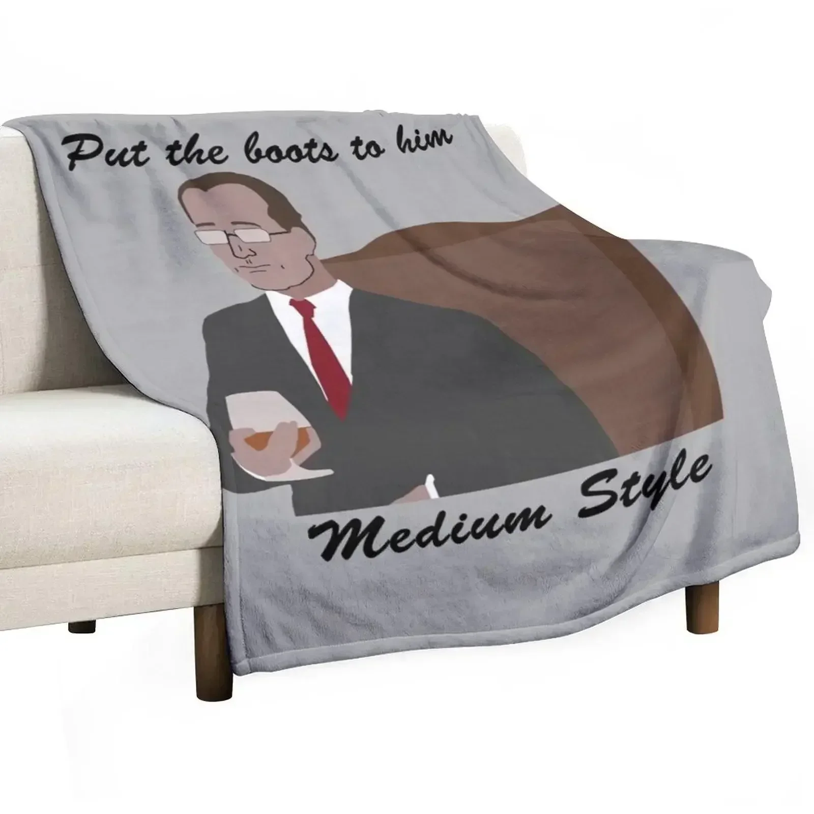 Put the Boots to him, Medium Style Throw Blanket blankets ands For Baby Heavy Blankets For Sofas Nap Winter beds Blankets