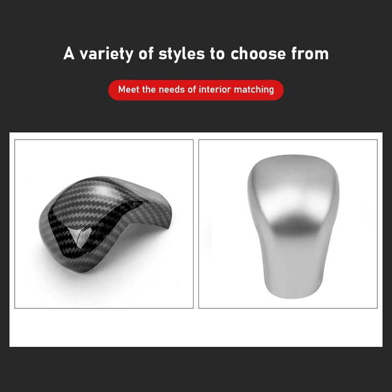 New Fit For Camry 70 2018 2019 2020 For Corolla 2019-22 2020 2021 2022 Carbon Fiber Car Interior Gear Shift Knob Head Cover Trim view 4
