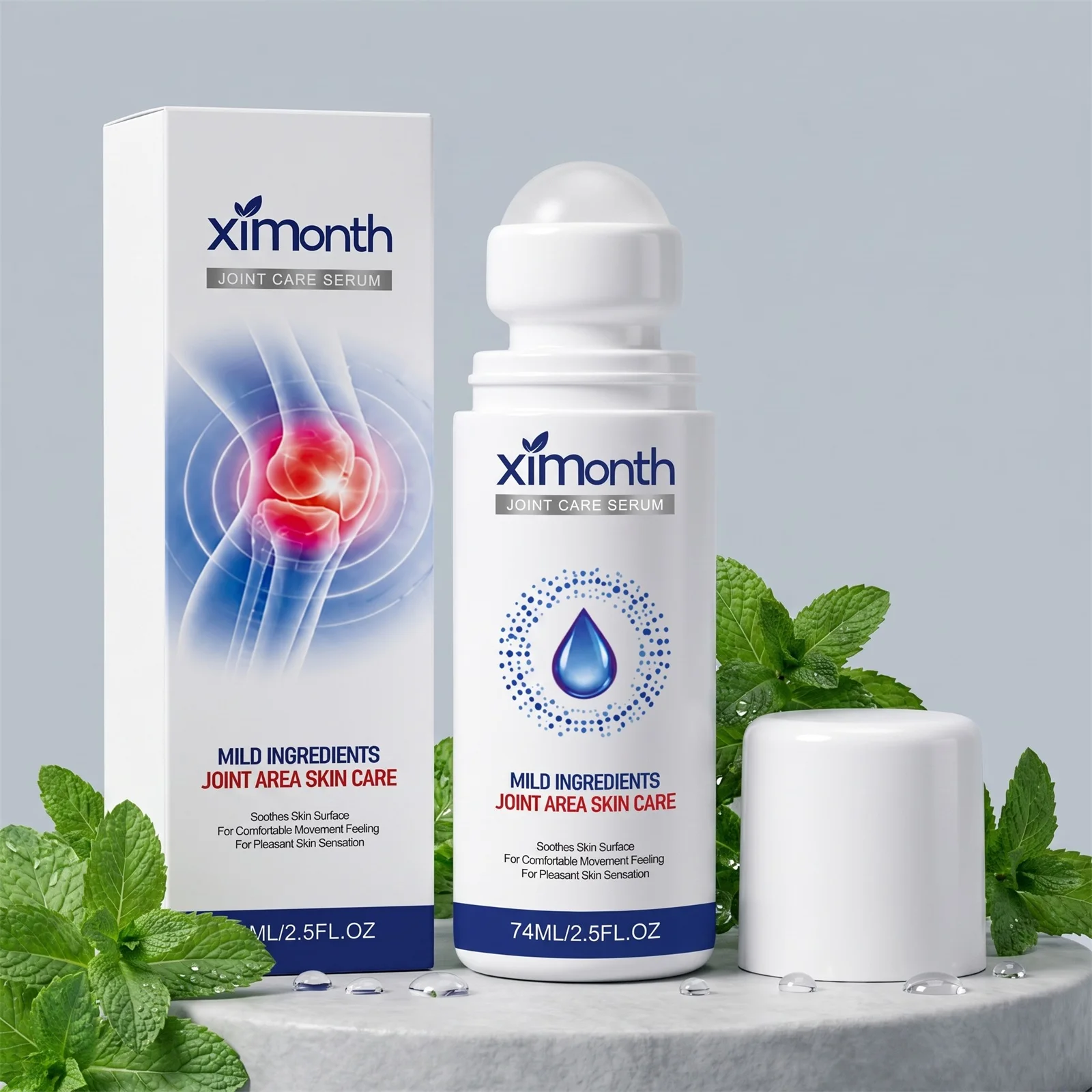 Joint Pain Relief Roller Cream Fast Acting Anti Inflammatory Relieve Stiffness Swelling Post Workout Muscle Care Soothing 74ml