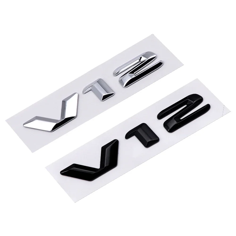 

V12 Logo Car Fender Side Badge Tail Trunk Emblem Sticker for Mercedes Benz S Class S400 S300 S600 W210 W212 W204 W205 W207 W168