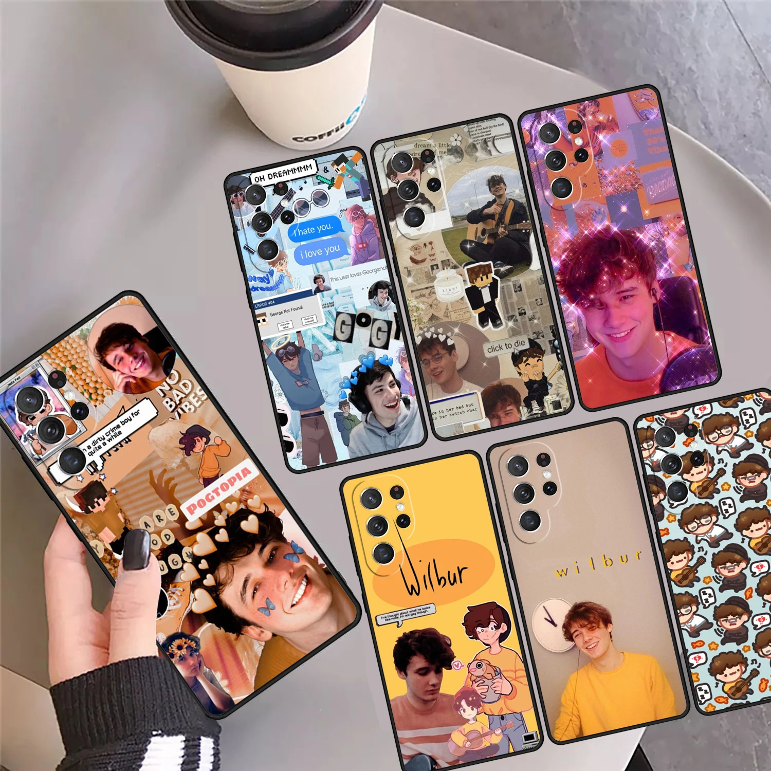 

Чехол для телефона Wilbur Soot для Samsung Galaxy S24 S25 Ultra 23 S22 Plus S21fe Lite S20 Note 10 Pro Note 20