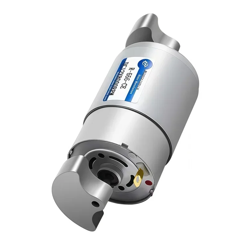 Miniature double-headed vibration motor R-555 has a long lifespan for 6V, 12V, and 24V.